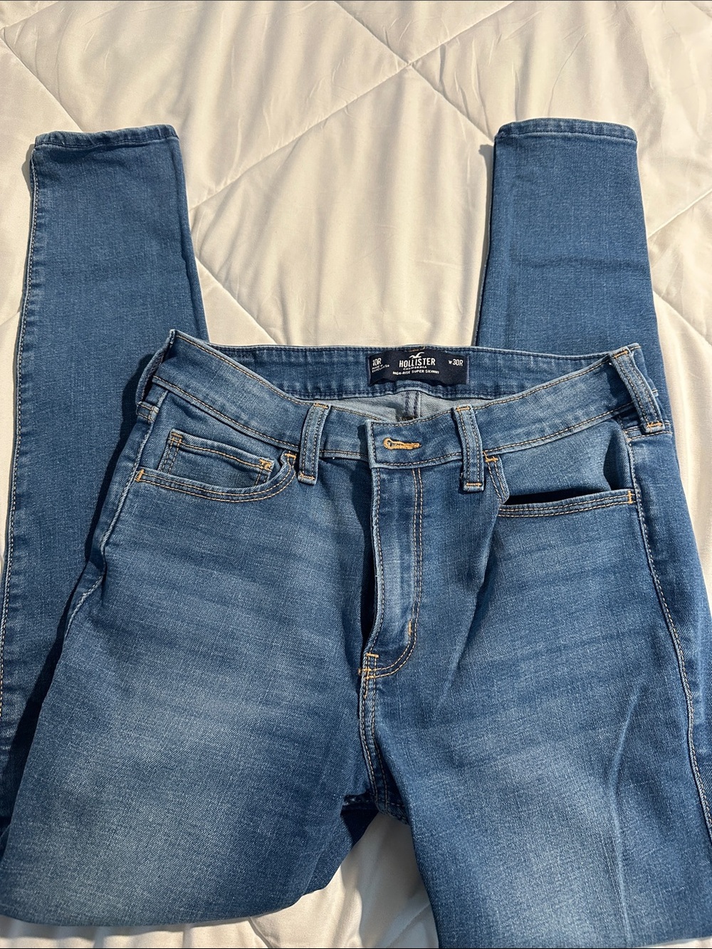 Hollister Women's Blue Skinny Jeans